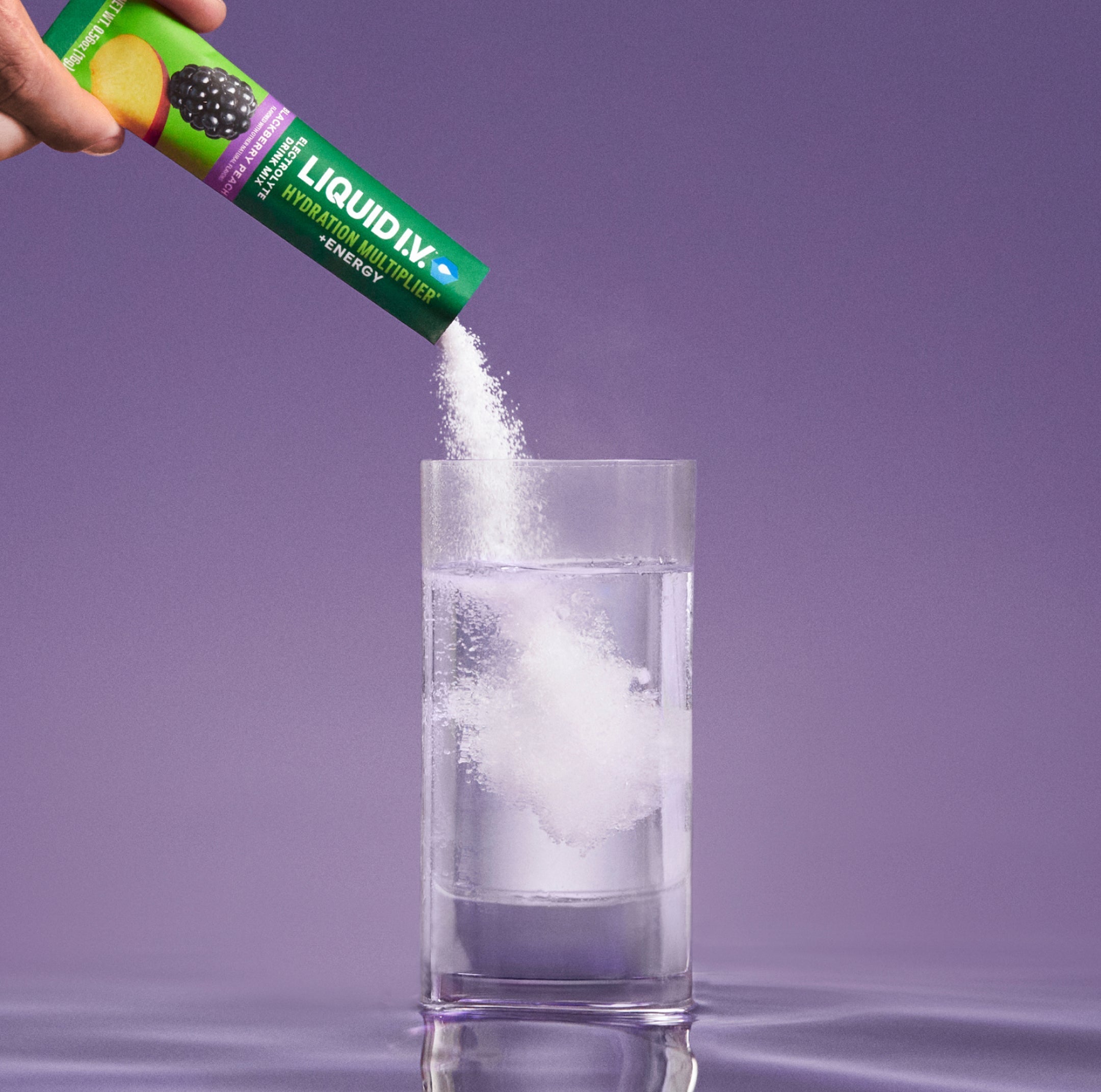 Blackberry Peach Hydration Multiplier® +Energy - Smooth Taste Hydration For Travel Days