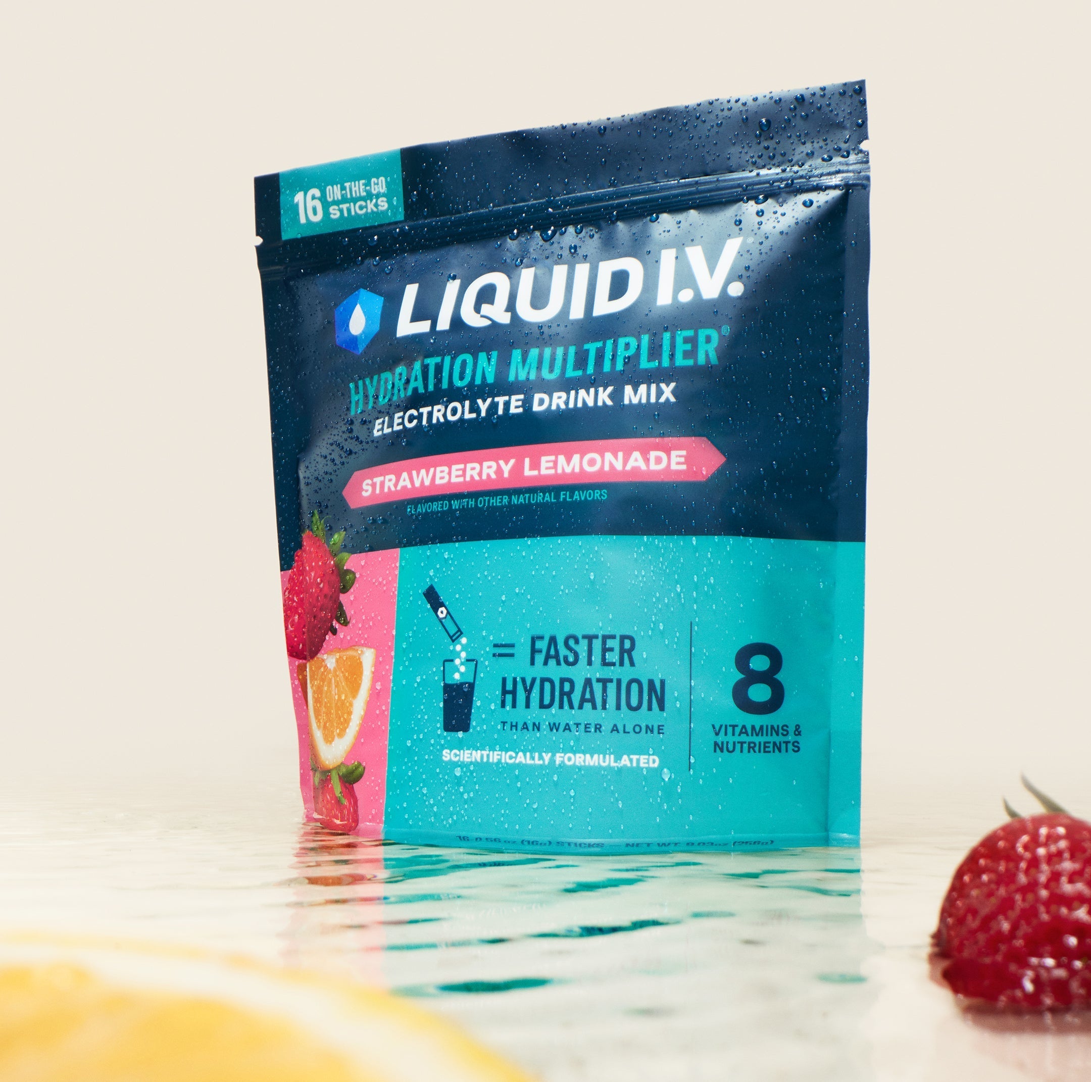 Strawberry Lemonade Hydration Multiplier - Weekend Ready Hydration For Outdoor Days