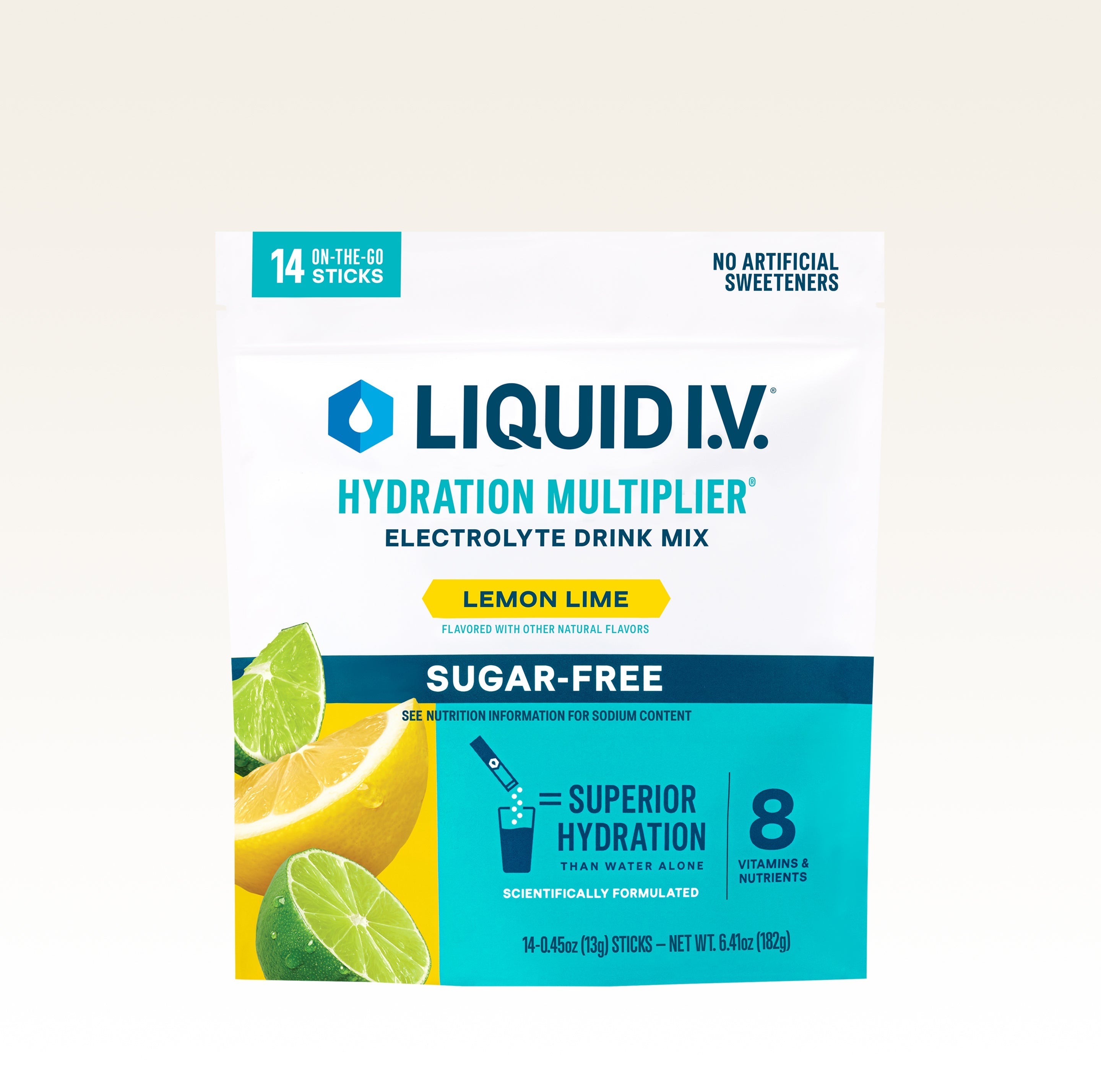 Lemon Lime Hydration Multiplier Sugar-Free - Active Day Water Flavor Packets