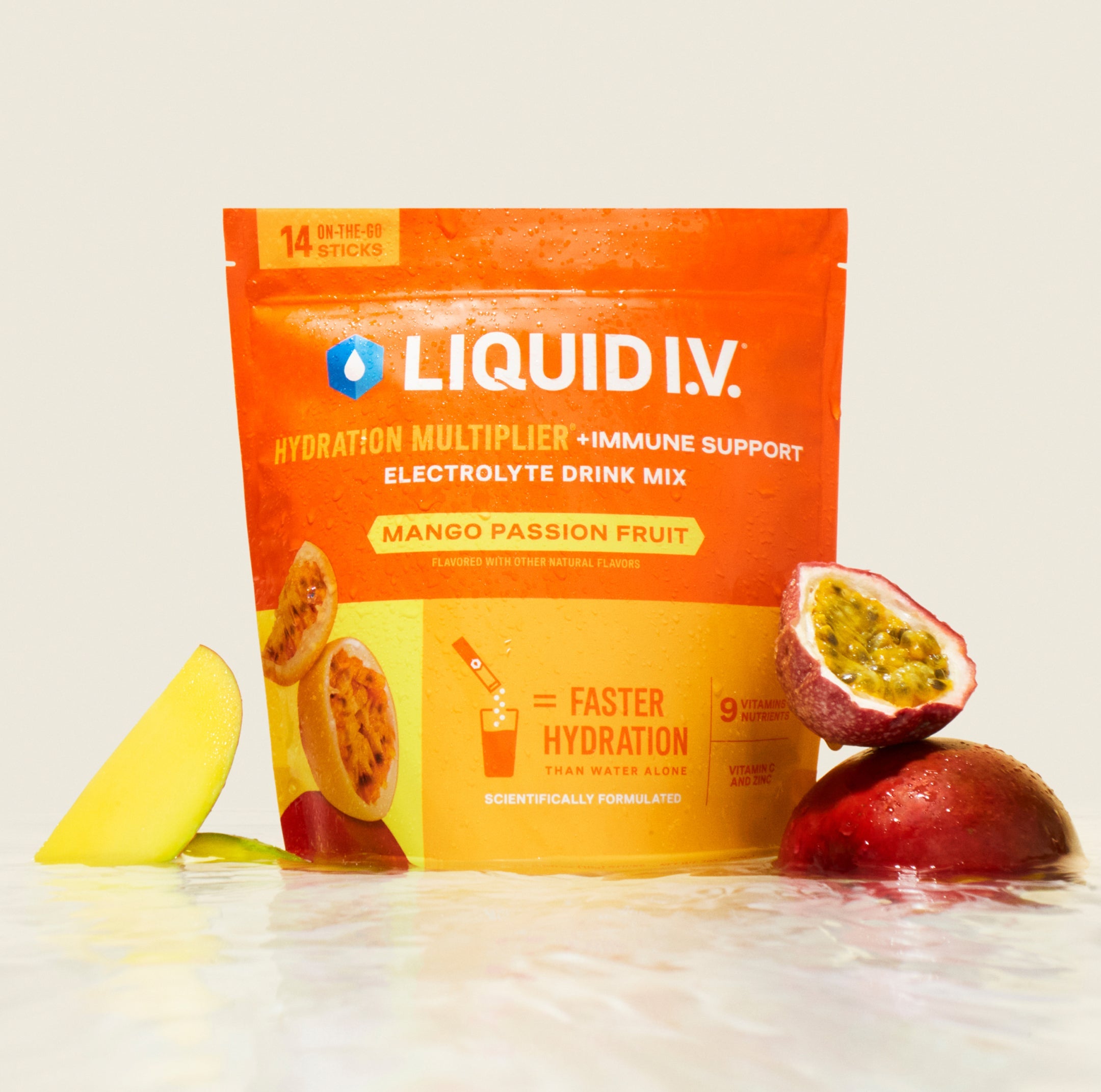 Mango Passion Fruit Hydration Multiplier®  + Immune Support - Active Day Hydration For Busy Days