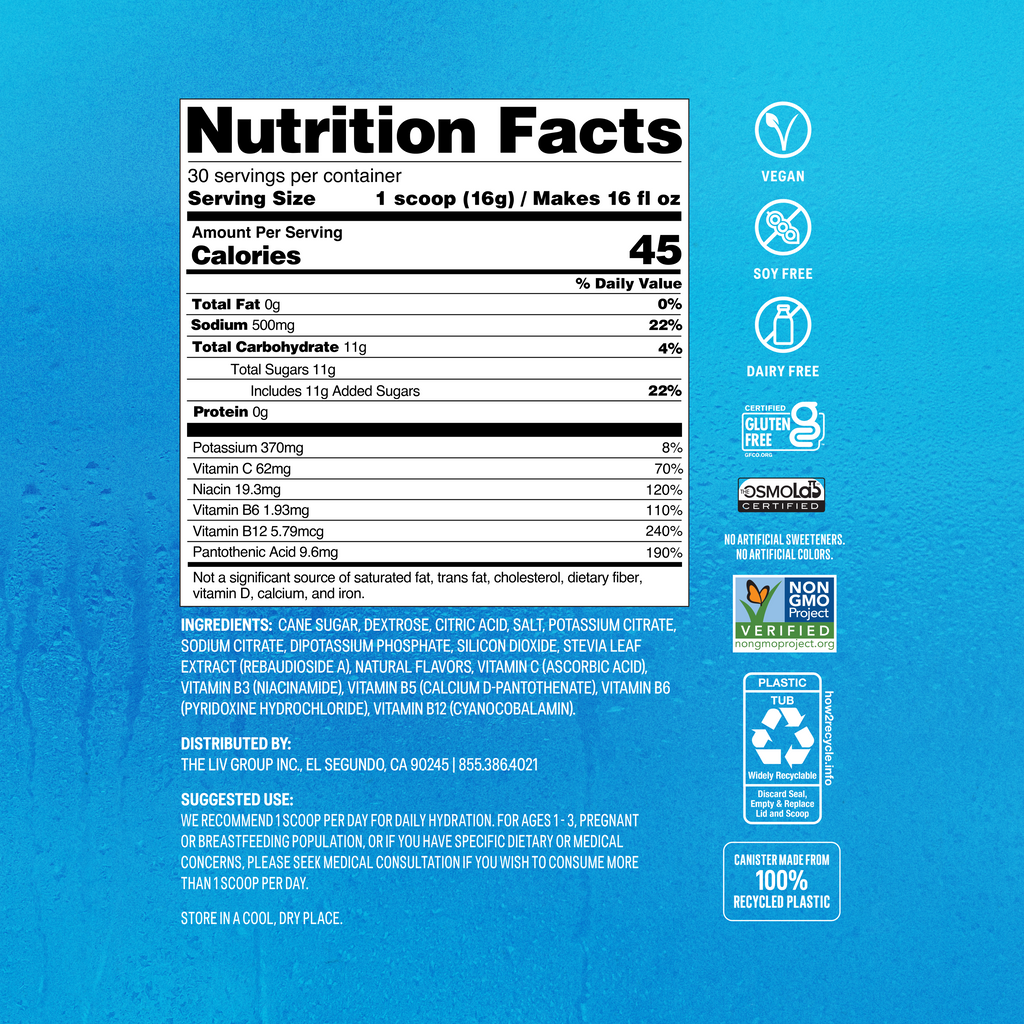 Hydration Multiplier® MultiServe - Smooth Taste Hydration For Backpacks