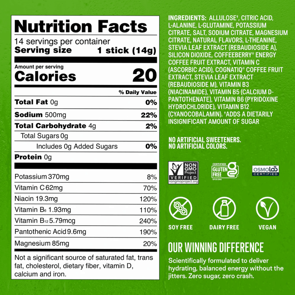 Sugar-Free Energy Fruity Bundle - On The Go Drink Mix Packets