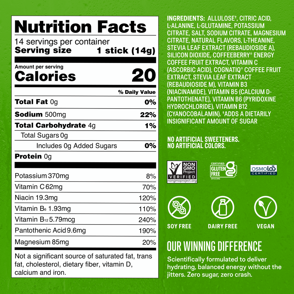 Sugar-Free Energy Fruity Bundle - On The Go Drink Mix Packets