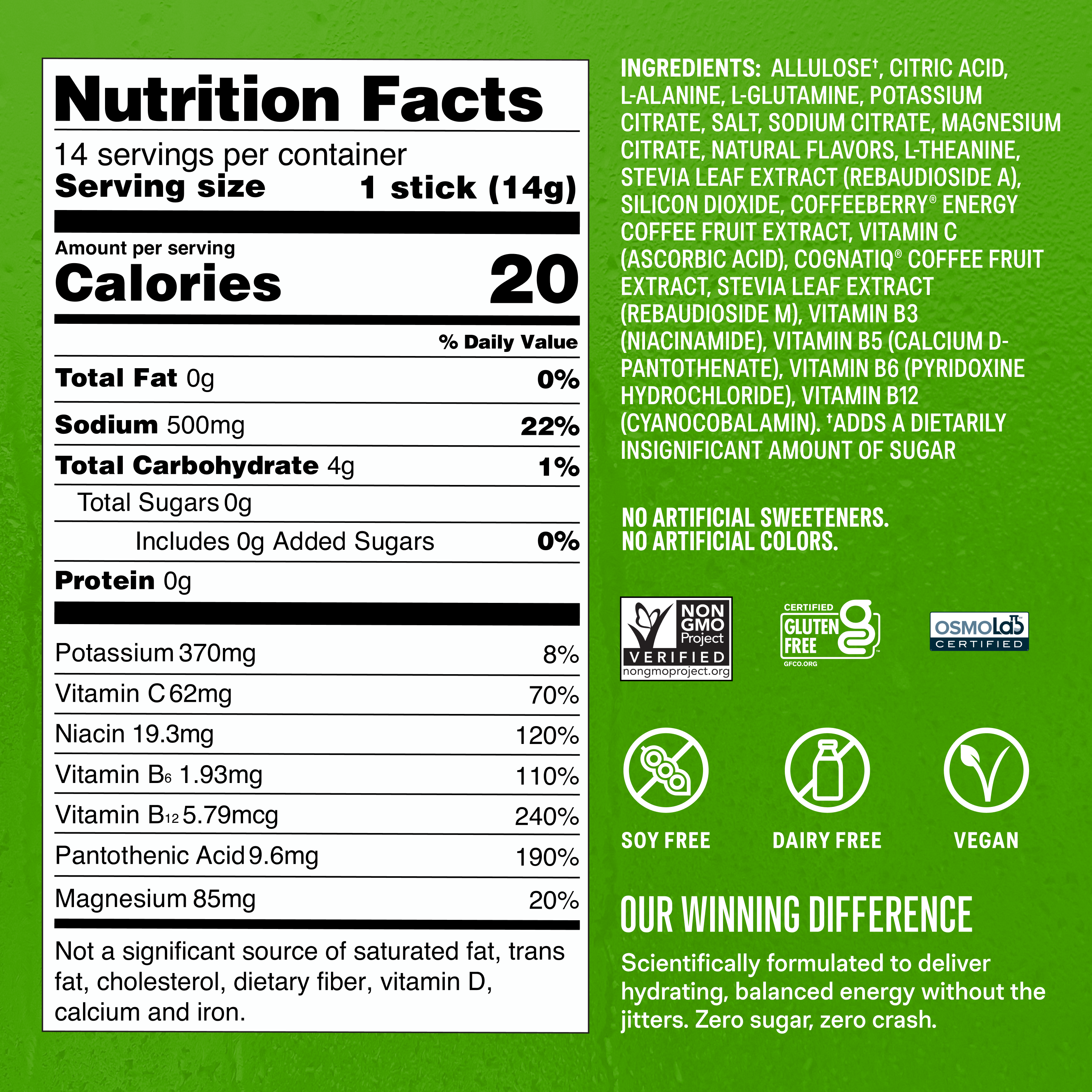 Blackberry Lemonade Hydration Sugar-Free Energy Multiplier® - Simple Electrolytes Made Easy
