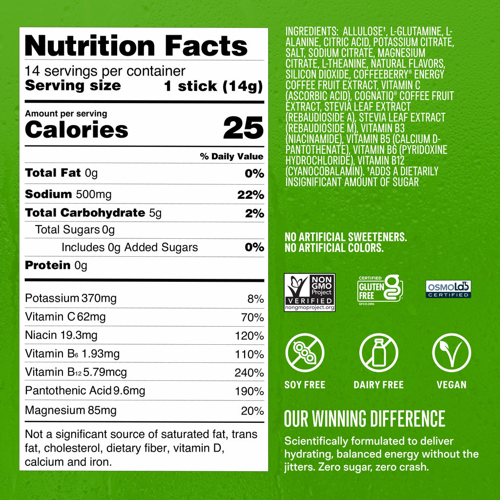 Fruit Punch Hydration Sugar-Free Energy Multiplier® - Pocket Friendly Hydration For Everyday Sips